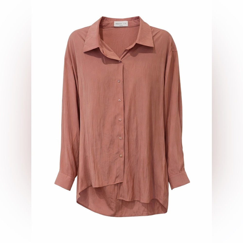 Babaton dusty pink button down, no size, fits like medium